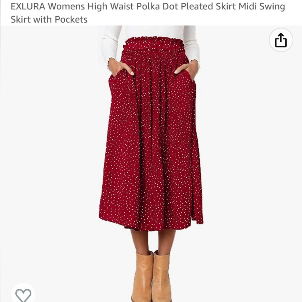 Red polkadot dress from Amazon